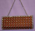 Clutch 4630 Copper Gold Indian Designer Purse Clutch Shieno Sarees